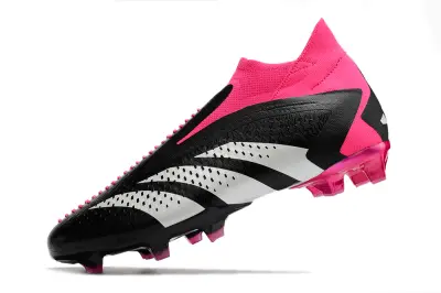 Adidas Predator Accuracy+ Laceless FG - Black/Electric Pink/White