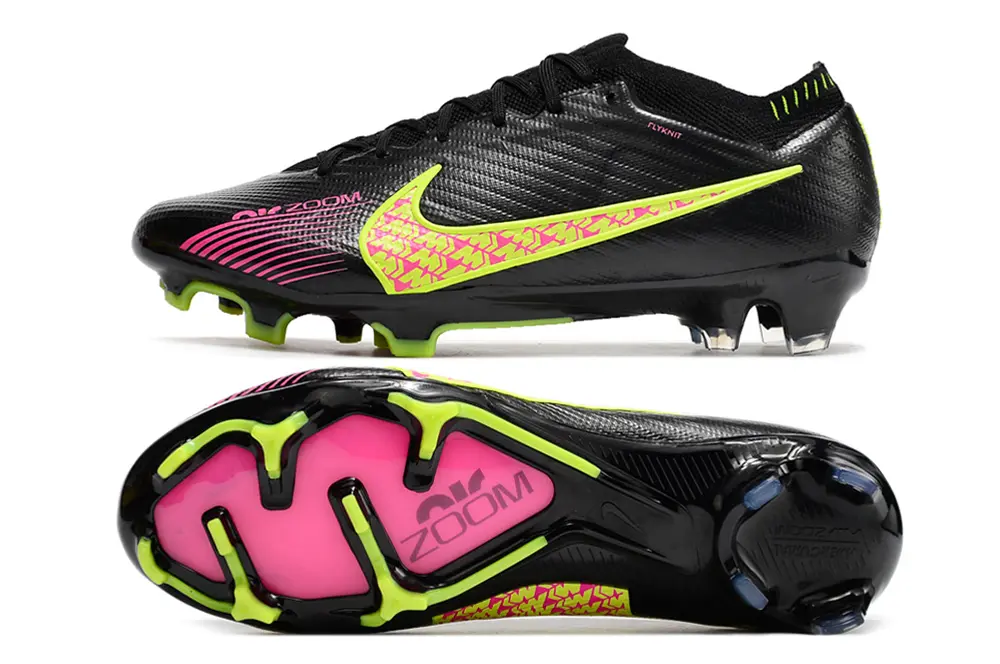 Nike Air Zoom Mercurial Vapor 15 Elite FG - Black/Neon Green/Fuchsia Pink