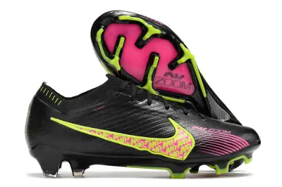 Nike Air Zoom Mercurial Vapor 15 Elite FG - Black/Neon Green/Fuchsia Pink