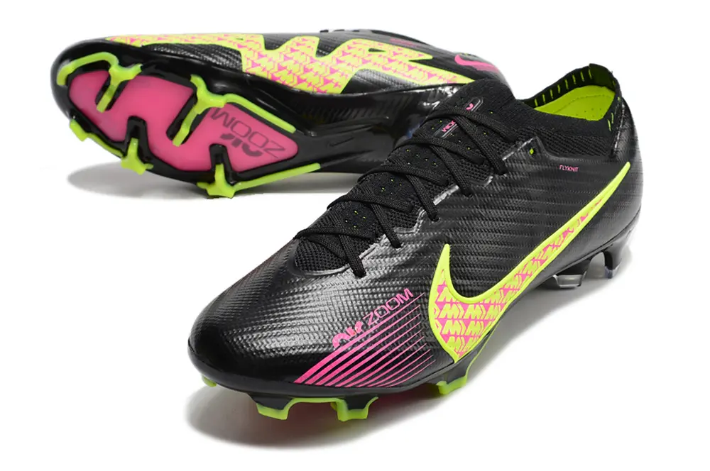 Nike Air Zoom Mercurial Vapor 15 Elite FG - Black/Neon Green/Fuchsia Pink
