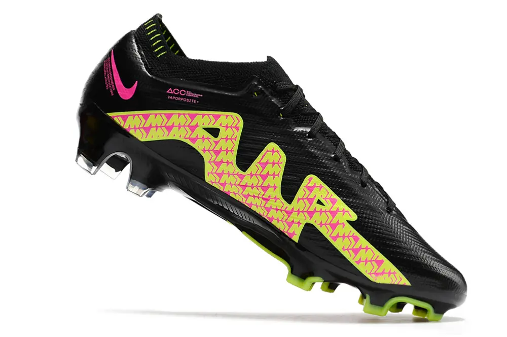 Nike Air Zoom Mercurial Vapor 15 Elite FG - Black/Neon Green/Fuchsia Pink