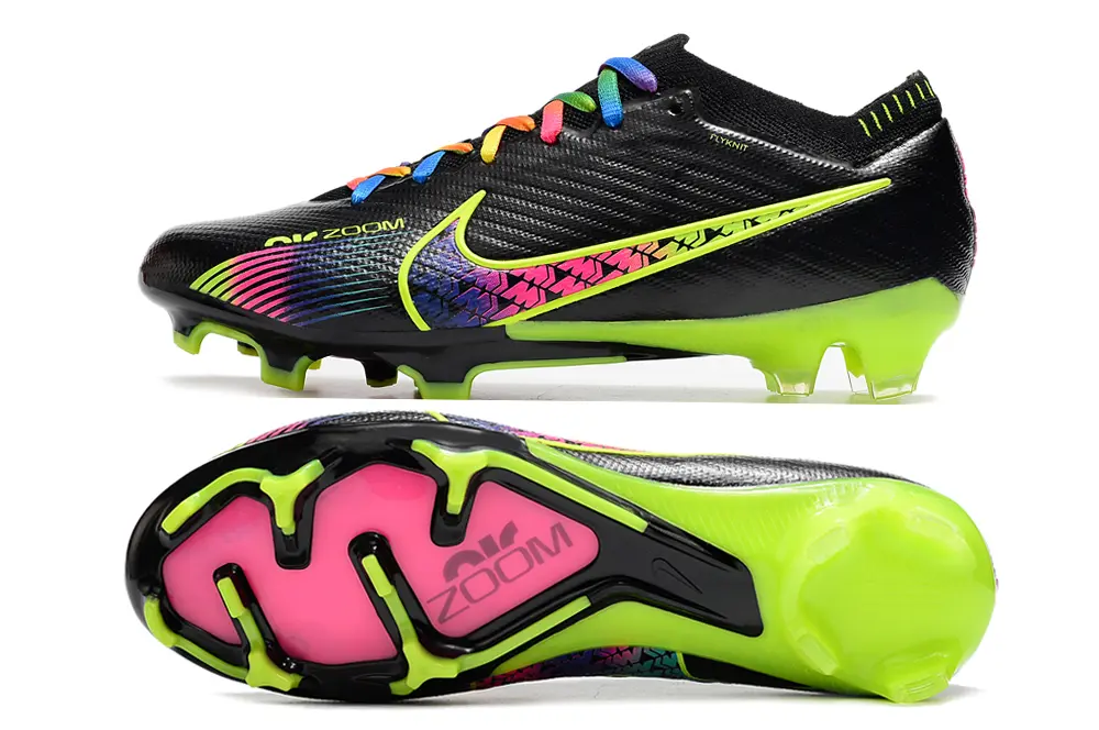 Nike Air Zoom Mercurial Vapor 15 Elite FG - Black/Neon Green/Fuchsia Pink