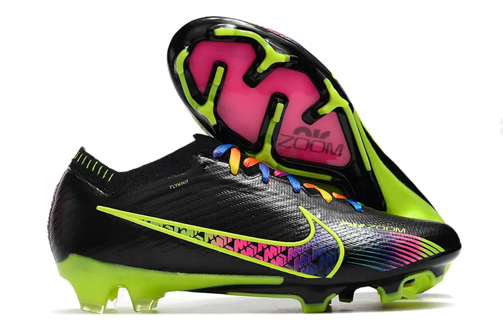 Nike Air Zoom Mercurial Vapor 15 Elite FG - Black/Neon Green/Fuchsia Pink