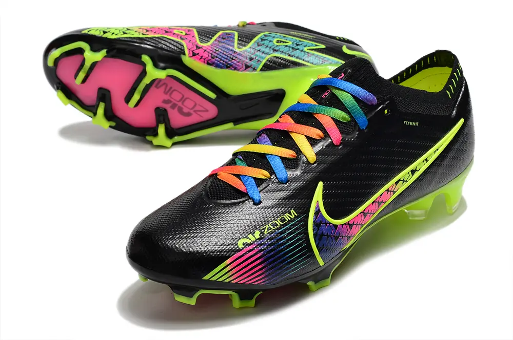 Nike Air Zoom Mercurial Vapor 15 Elite FG - Black/Neon Green/Fuchsia Pink