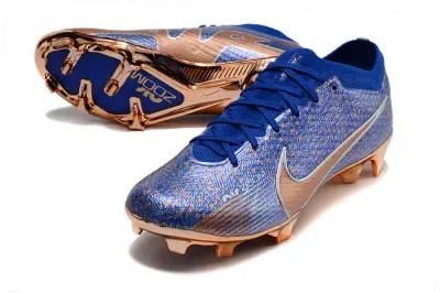 Nike Air Zoom Mercurial Vapor 15 Elite FG - Blue/Metallic Bronze/Dazzling Blue