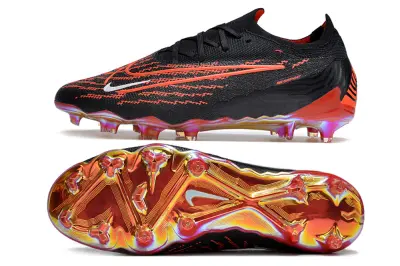 Nike Phantom GX Elite FG - Black/Vivid Red/Metallic Orange
