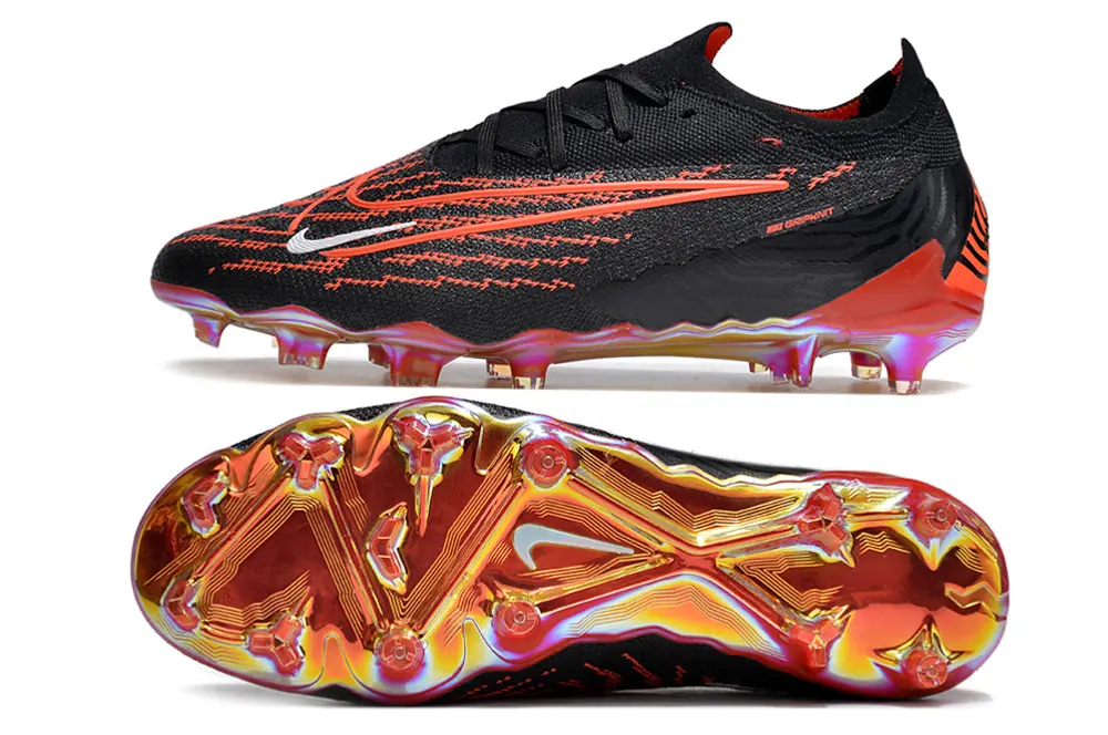 Nike Phantom GX Elite FG - Black/Vivid Red/Metallic Orange