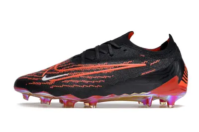 Nike Phantom GX Elite FG - Black/Vivid Red/Metallic Orange