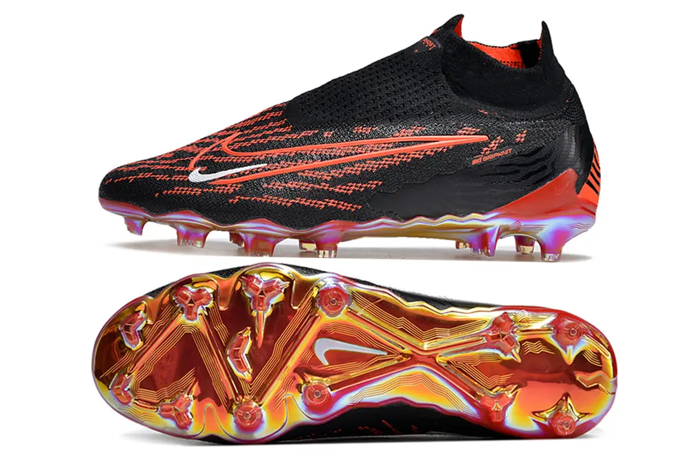 Nike Phantom GX Elite DF FG - Black/Fiery Red/Flaming Orange