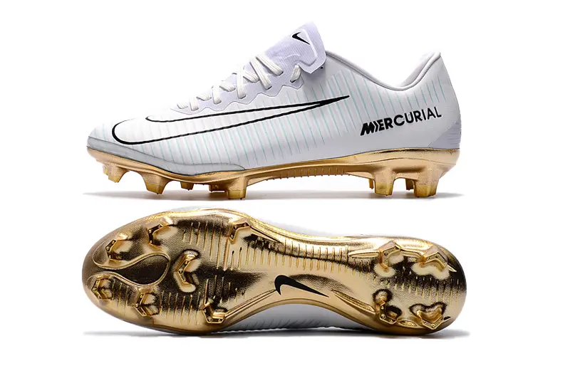 Nike Mercurial Vapor 11 FG - White/Icy Blue/Metallic Gold