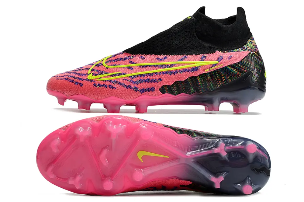 Nike Phantom GX Elite DF FG - Pink/Electric Pink/Neon Yellow