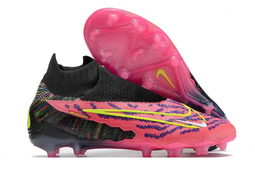 Nike Phantom GX Elite DF FG - Pink/Electric Pink/Neon Yellow