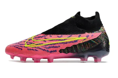 Nike Phantom GX Elite DF FG - Pink/Electric Pink/Neon Yellow