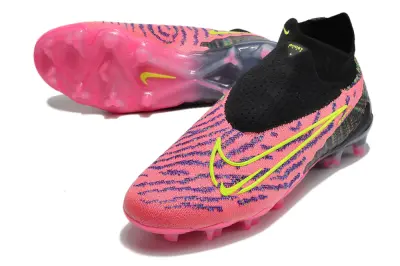 Nike Phantom GX Elite DF FG - Pink/Electric Pink/Neon Yellow