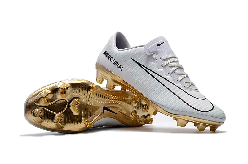Nike Mercurial Vapor 11 FG - White/Icy Blue/Metallic Gold