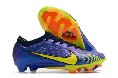 Nike Air Zoom Mercurial Vapor 15 Elite FG - Purple/Electric Yellow/Neon Orange