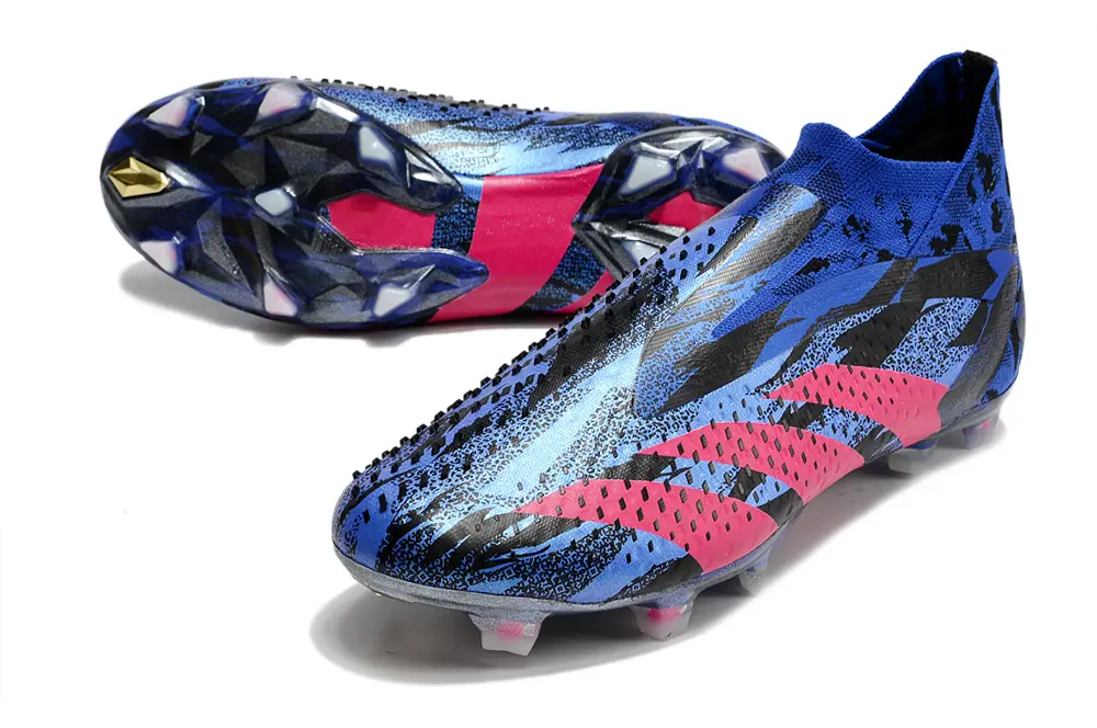 Adidas Predator Accuracy+ Laceless FG - Blue/Electric Blue/Fuchsia Pink