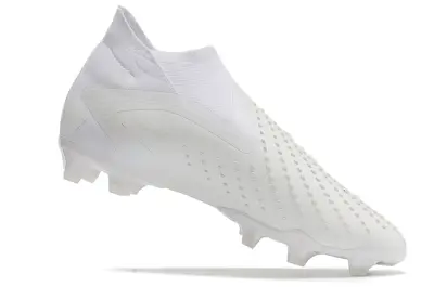 Adidas Predator Accuracy+ Laceless FG - White/Crystal White/Soft Silver