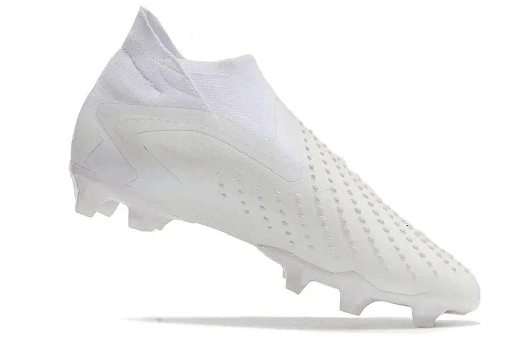 Adidas Predator Accuracy+ Laceless FG - White/Crystal White/Soft Silver