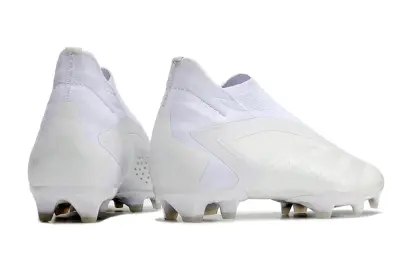 Adidas Predator Accuracy+ Laceless FG - White/Crystal White/Soft Silver