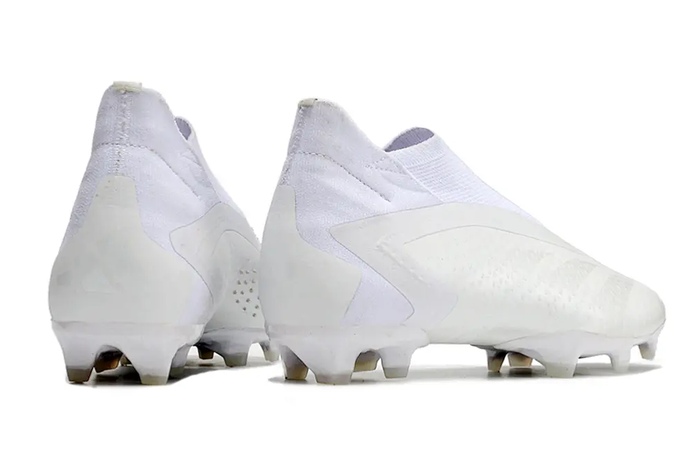 Adidas Predator Accuracy+ Laceless FG - White/Crystal White/Soft Silver