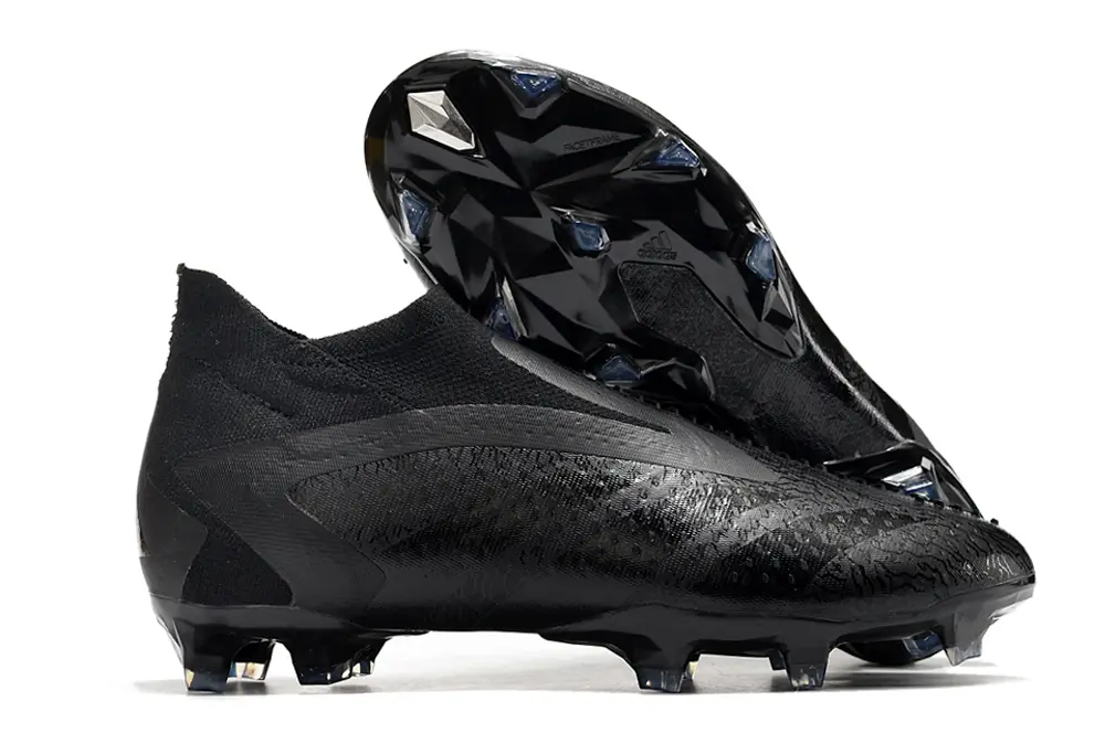 Adidas Predator Accuracy+ Laceless FG - Black/Midnight Shadow/Carbon Black