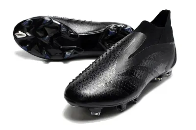 Adidas Predator Accuracy+ Laceless FG - Black/Midnight Shadow/Carbon Black