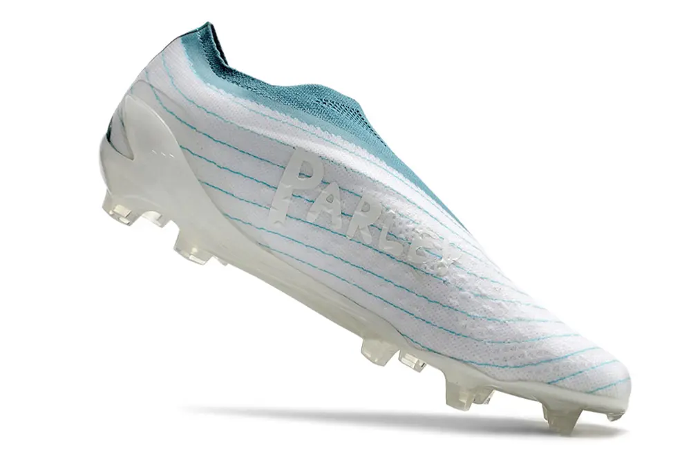 Adidas X Speedportal+ Laceless FG - White/Sky Blue/Crystal Clear