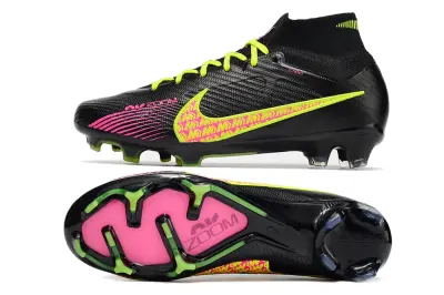 Nike Air Zoom Mercurial Superfly 9 Elite FG - Black/Electric Pink/Vibrant Green