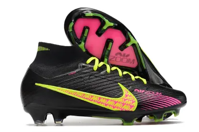 Nike Air Zoom Mercurial Superfly 9 Elite FG - Black/Electric Pink/Vibrant Green