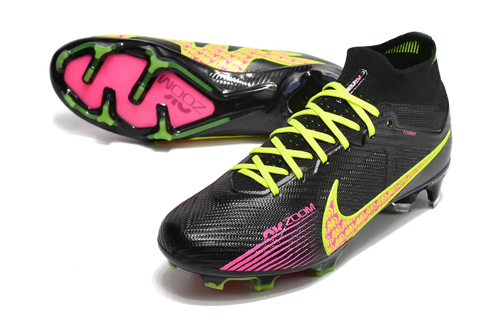 Nike Air Zoom Mercurial Superfly 9 Elite FG - Black/Electric Pink/Vibrant Green