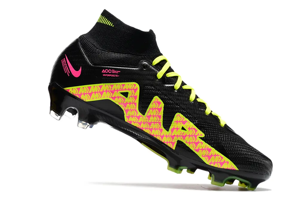 Nike Air Zoom Mercurial Superfly 9 Elite FG - Black/Electric Pink/Vibrant Green