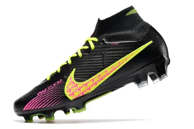 Nike Air Zoom Mercurial Superfly 9 Elite FG - Black/Electric Pink/Vibrant Green