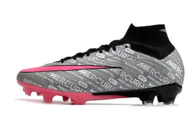 Nike Air Zoom Mercurial Superfly 9 Elite FG - Gray/Vibrant Pink/Black