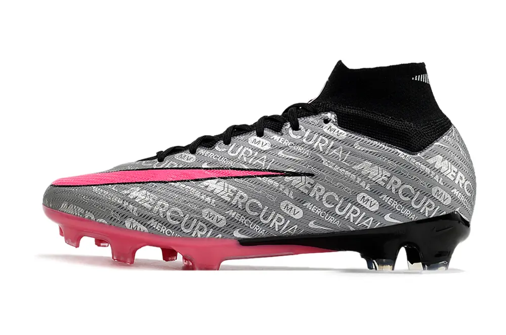 Nike Air Zoom Mercurial Superfly 9 Elite FG - Gray/Vibrant Pink/Black