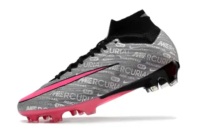 Nike Air Zoom Mercurial Superfly 9 Elite FG - Gray/Vibrant Pink/Black