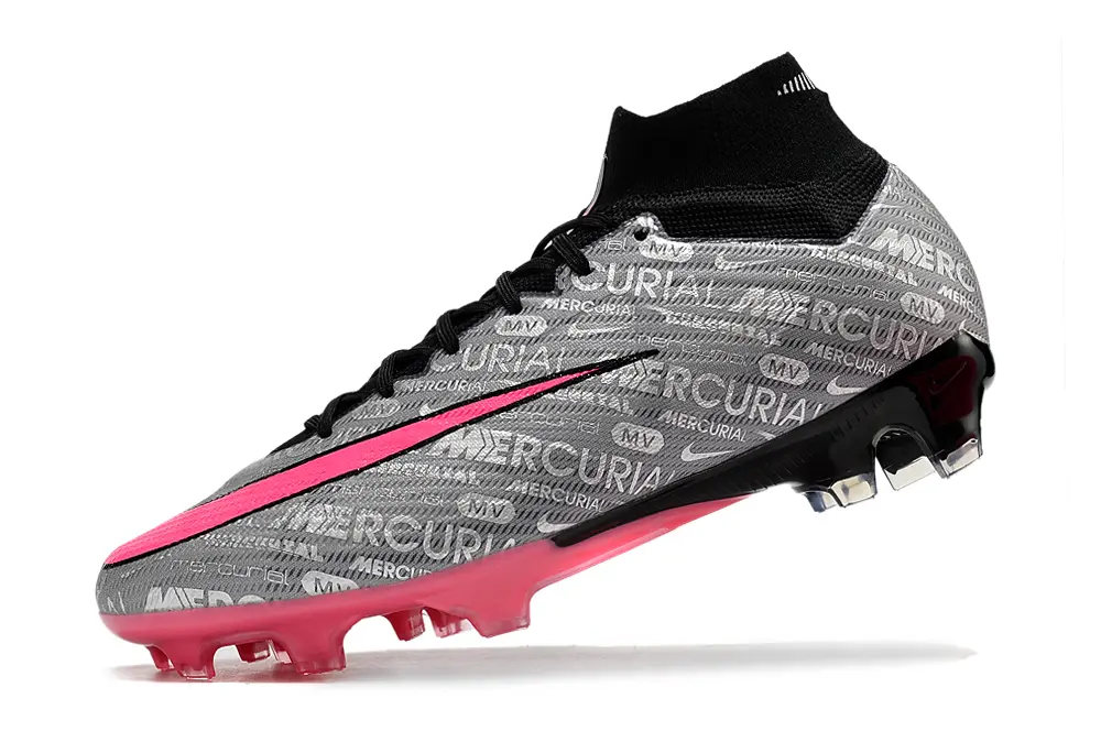 Nike Air Zoom Mercurial Superfly 9 Elite FG - Gray/Vibrant Pink/Black