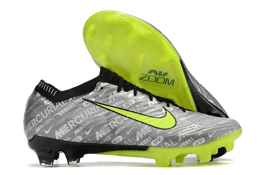 Nike Air Zoom Mercurial Vapor 15 Elite FG - Gray/Lime Green/Black