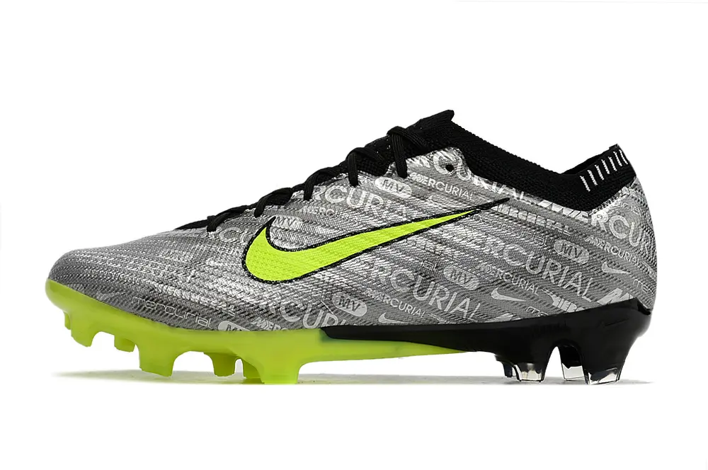 Nike Air Zoom Mercurial Vapor 15 Elite FG - Gray/Lime Green/Black