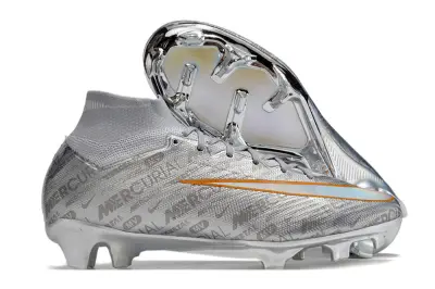 Nike Air Zoom Mercurial Superfly 9 Elite FG - Silver/Metallic Silver/Neon Orange