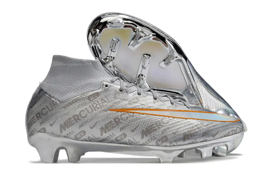 Nike Air Zoom Mercurial Superfly 9 Elite FG - Silver/Metallic Silver/Neon Orange