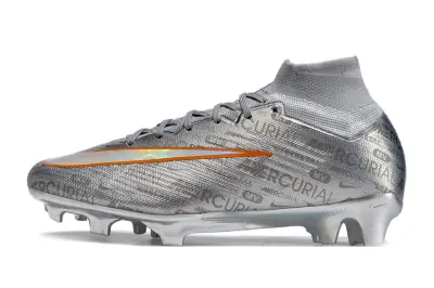 Nike Air Zoom Mercurial Superfly 9 Elite FG - Silver/Metallic Silver/Neon Orange