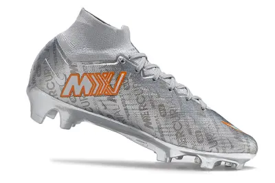 Nike Air Zoom Mercurial Superfly 9 Elite FG - Silver/Metallic Silver/Neon Orange