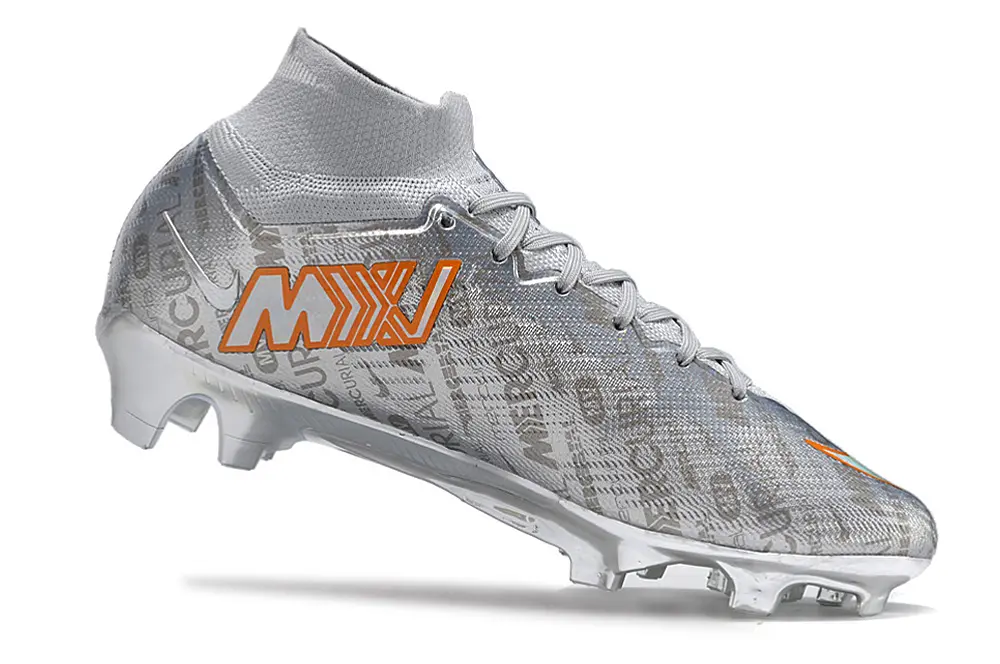 Nike Air Zoom Mercurial Superfly 9 Elite FG - Silver/Metallic Silver/Neon Orange