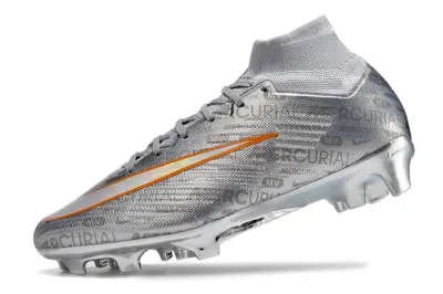 Nike Air Zoom Mercurial Superfly 9 Elite FG - Silver/Metallic Silver/Neon Orange