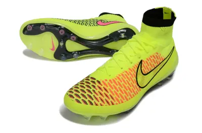 Nike Magista Obra AG Artificial Grass Soccer Cleats - Yellow/Neon Yellow/Safety Orange
