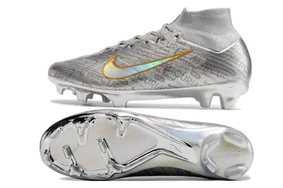 Nike Air Zoom Mercurial Superfly 9 Elite FG - Silver/Metallic Silver/Iridescent Orange