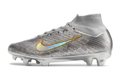Nike Air Zoom Mercurial Superfly 9 Elite FG - Silver/Metallic Silver/Iridescent Orange