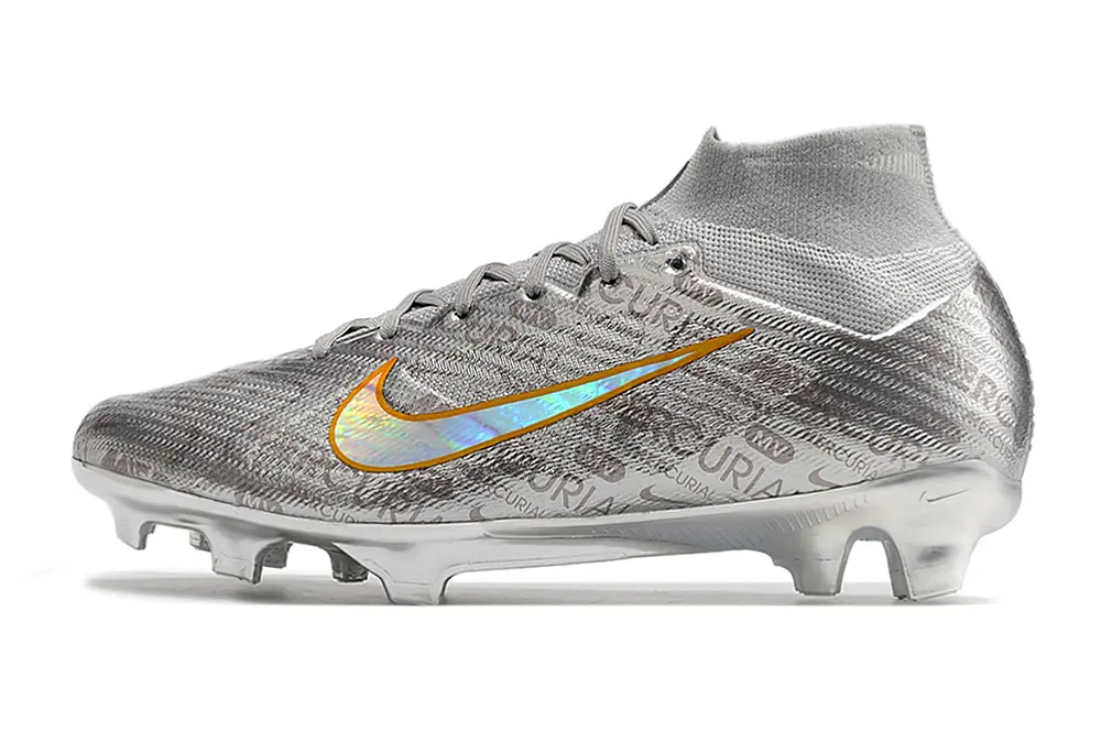 Nike Air Zoom Mercurial Superfly 9 Elite FG - Silver/Metallic Silver/Iridescent Orange