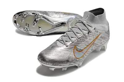 Nike Air Zoom Mercurial Superfly 9 Elite FG - Silver/Metallic Silver/Iridescent Orange